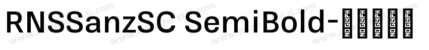 RNSSanzSC SemiBold字体转换